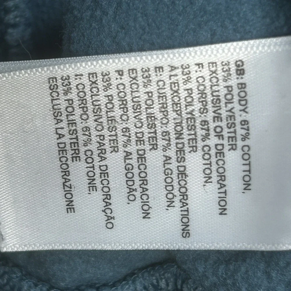 The North Face Half Dome Hoodie Mens‎ XL Blue Pullover Outdoor *PAINT SPOTS